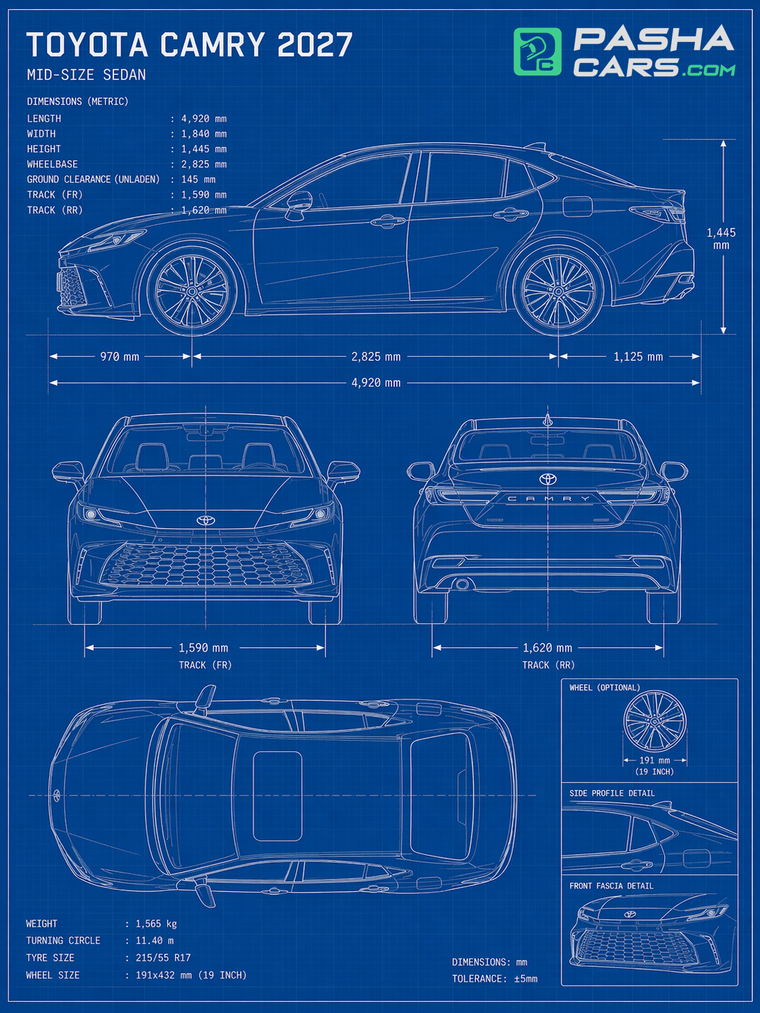 2027 Toyota Camry Dimensions: The Best Detailed Guide